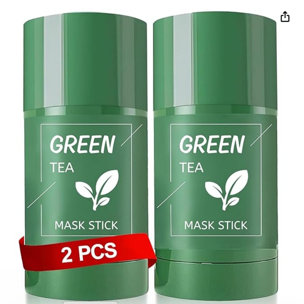 NEW 2 Sticks Green Tea Mask Sticks Sealed Oil Control 1.42oz X2 Total almost 3oz
